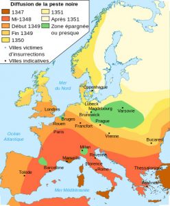 La peste noire en Europe