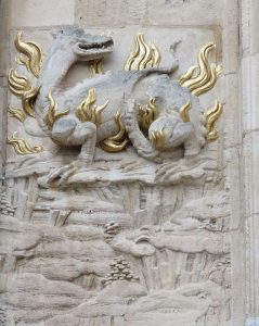 Sculptures de la Salamandre de l'Hôtel de Bourgtheroulde